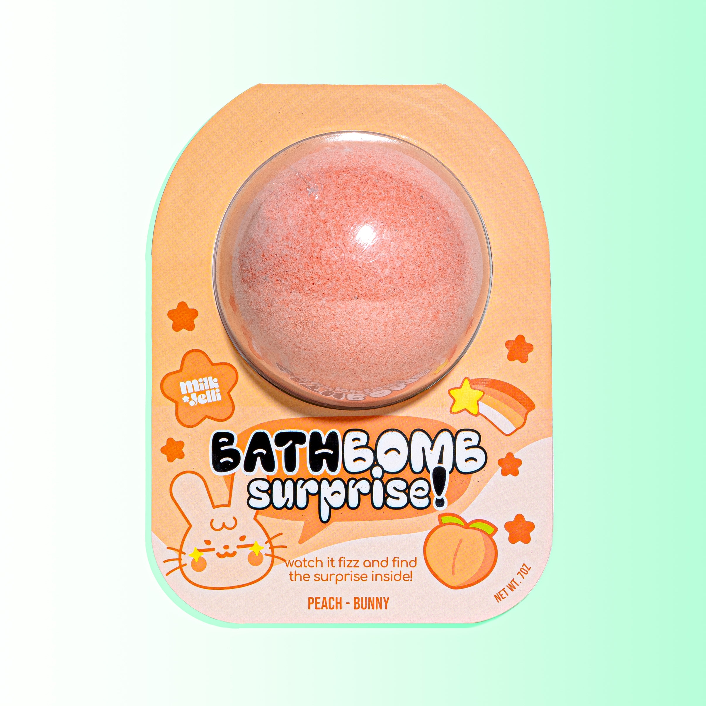 Bath Bomb Suprise! - Peach / Bunny